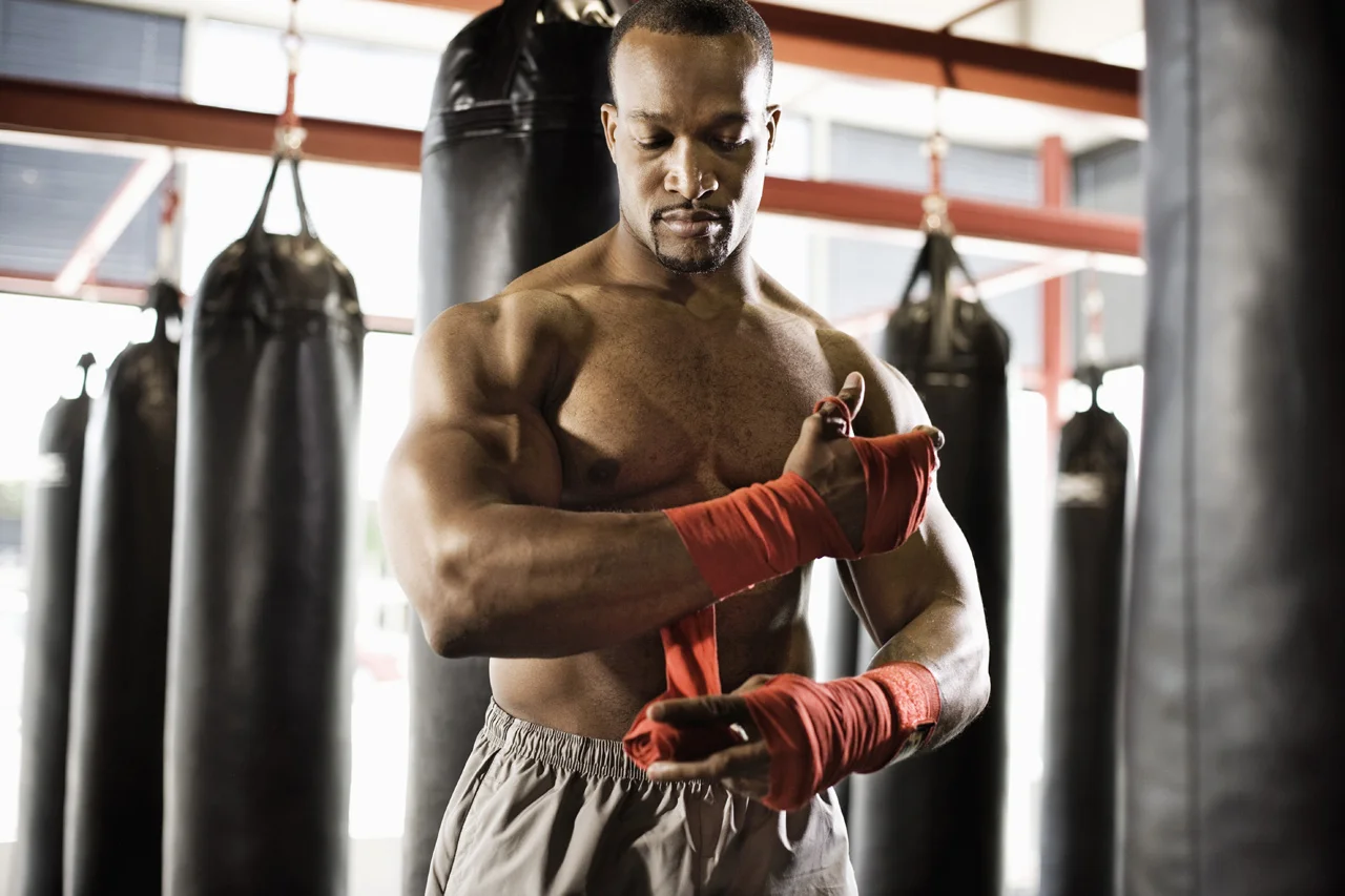 Common boxing injuries body map